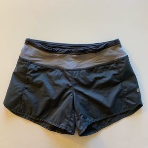 Gray Lululemon speed shorts size 2